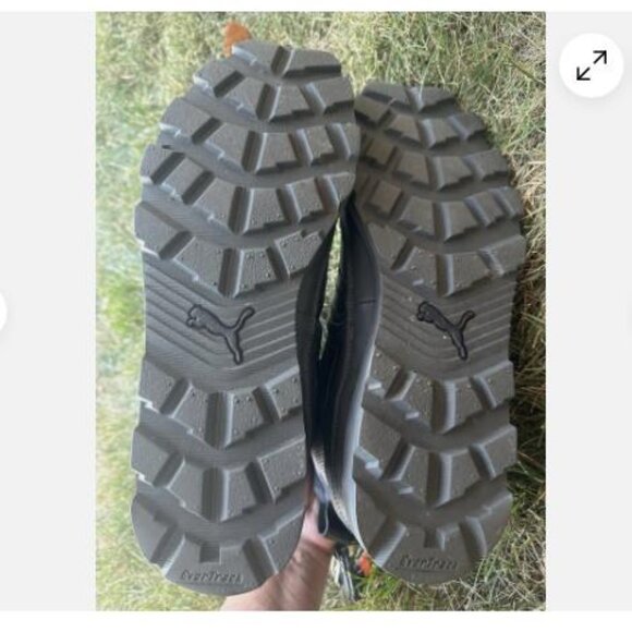 Puma Mens Monadnock Leather Ankle Boots Round Toe Lace Up Sz 13 Military Boots - Picture 6 of 7